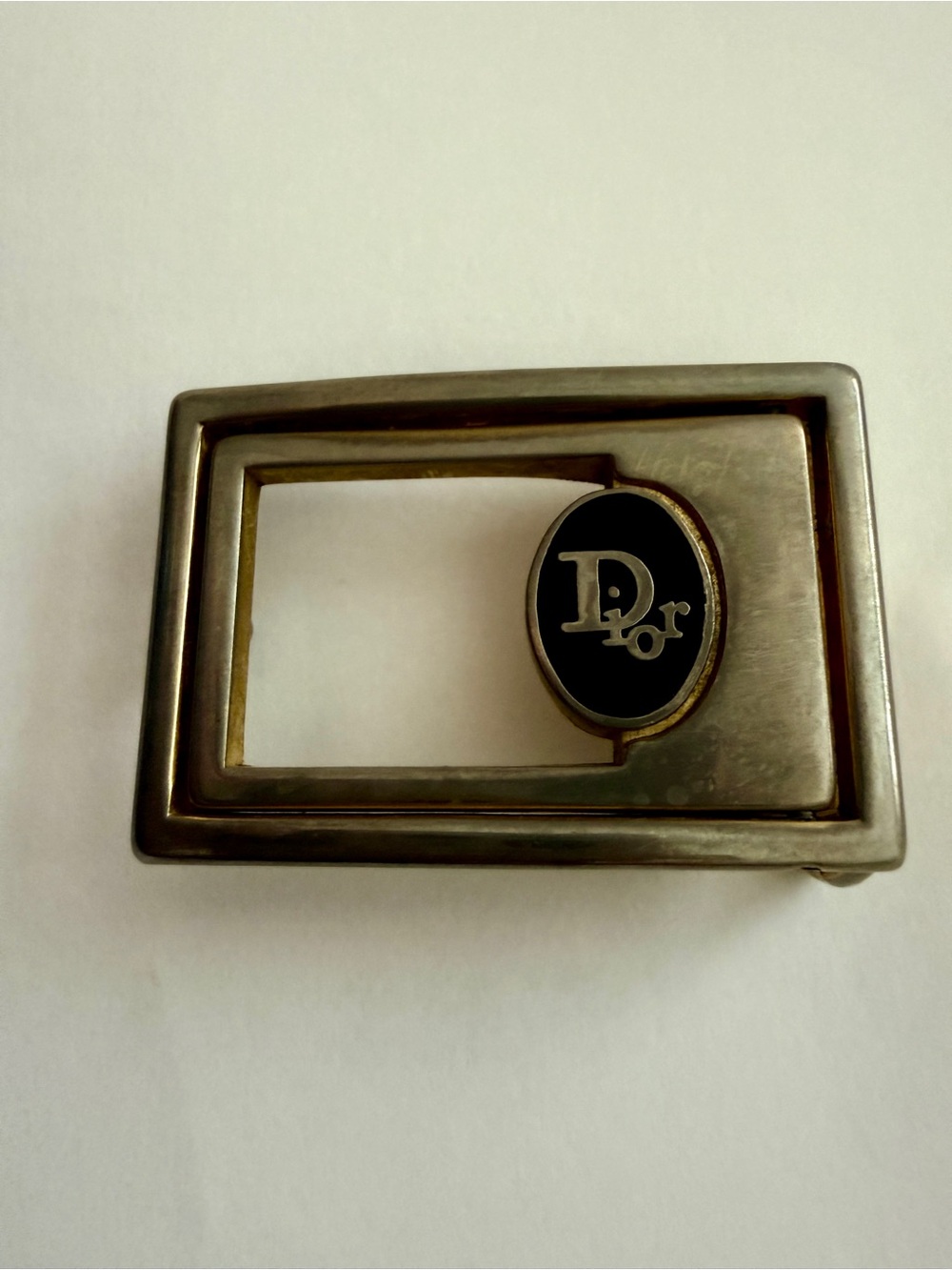 Vintage Christian Dior  Gold  Tone  Metal Belt Buckle  Unisex